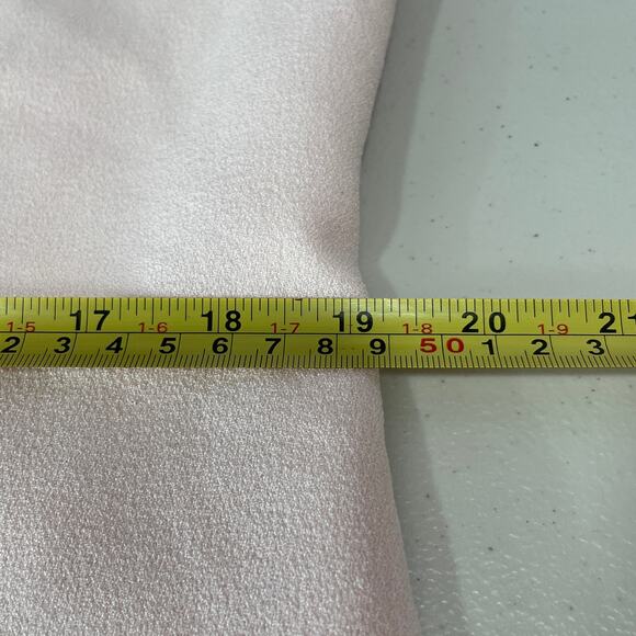 Karl Lagerfeld Paris Pink Sleeveless Navy Lace Trim Classic Career Shift Dress L - Picture 11 of 13